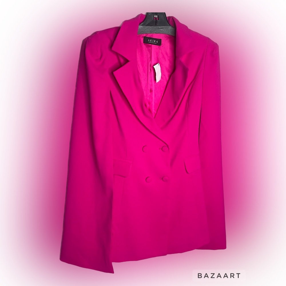 Pink blazer dress